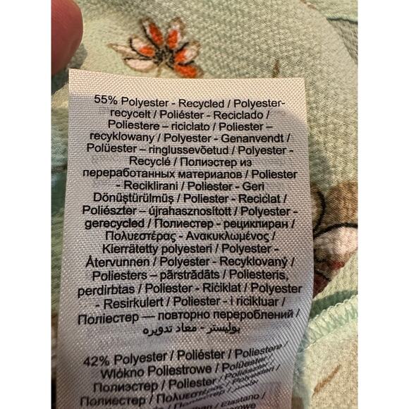 Vero Moda Floral Frill Crop Singlet Top - Size Large Chic Summer Style - Picture 5 of 7